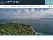 Tablet Screenshot of oysterpondshistoricalsociety.org